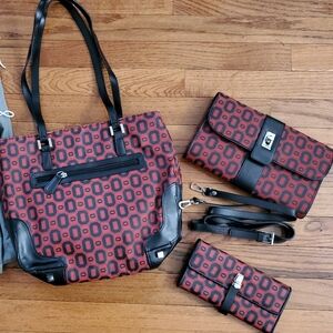 Ohio State 3 Piece Purse & Wallet Set